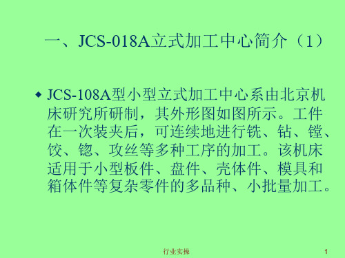 JCS018加工中心研究特选