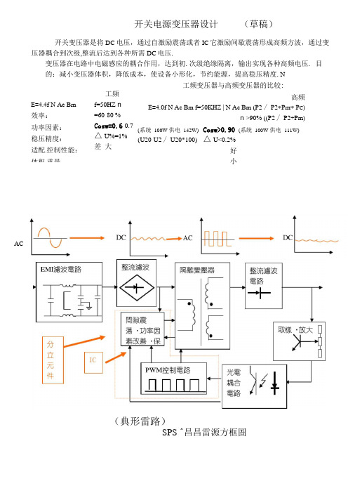 开关电源变压器设计要点