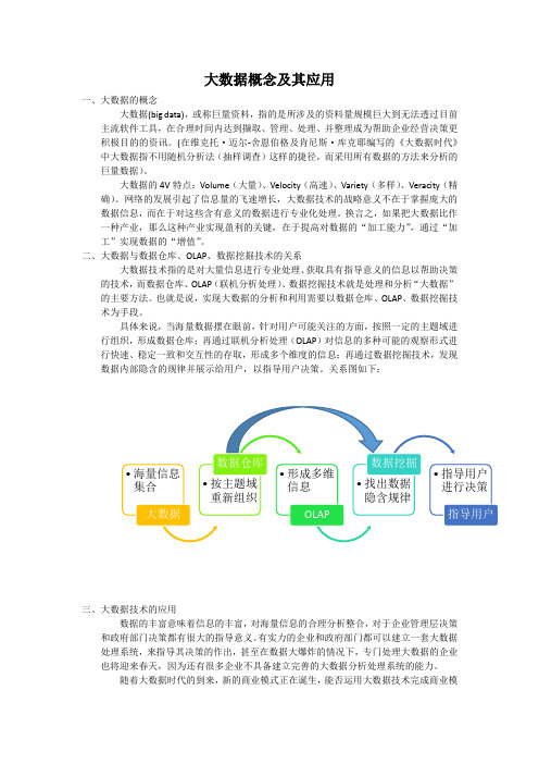 大数据概念及应用