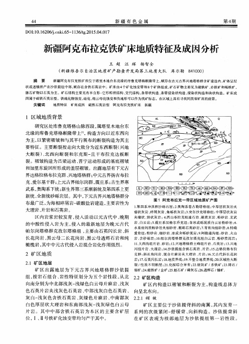 新疆阿克布拉克铁矿床地质特征及成因分析