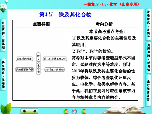 山东省高考化学一轮复习 第2章第4节 铁及其化合物课件