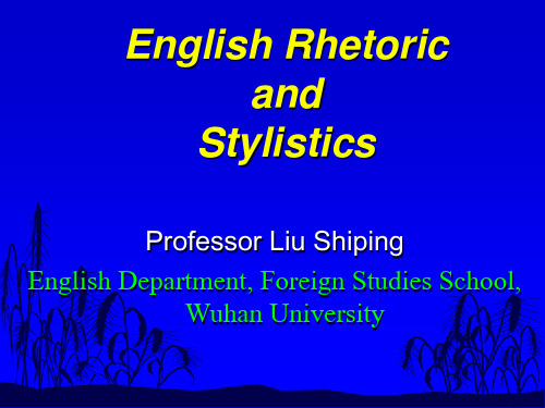 Rhetoric and Stylistics (1)