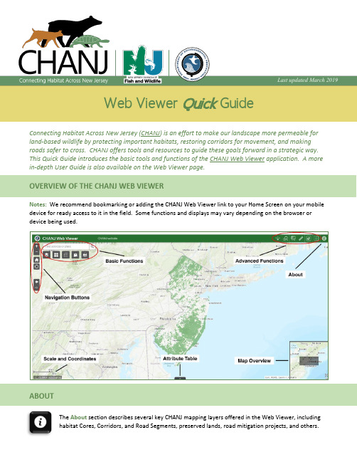 连接新泽西的生态（CHANJ）网络查看器快速指南说明书