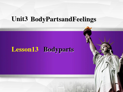 冀教版初中七年级英语上册《Body Parts》Body Parts and Feelings课件2