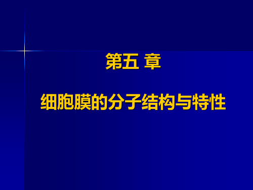 医学细胞生物学细胞膜_PPT幻灯片