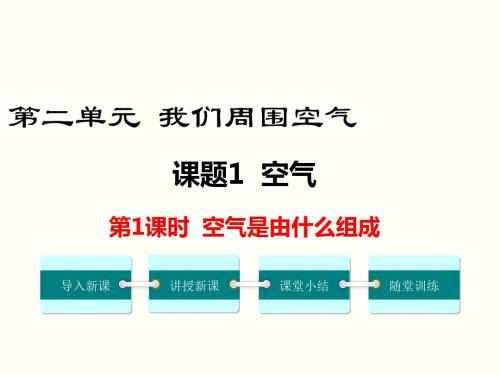 最新人教版九年级化学上册精品课件 第二单元 课题1 第1课时 空气是由什么组成的