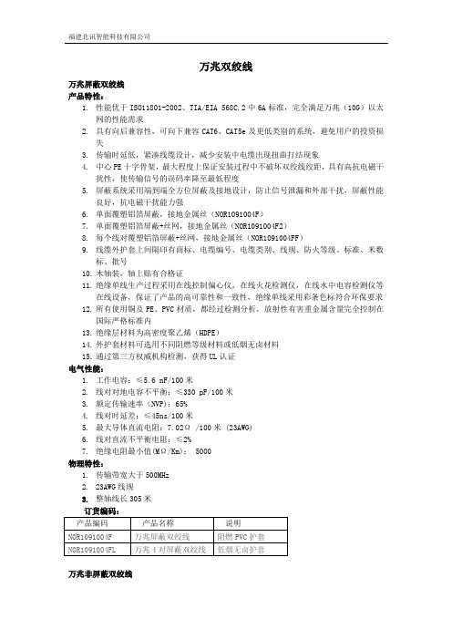 超六类网线(万兆布线系统)