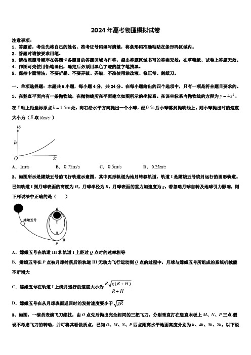 山东新2024年高三第一次模拟考试物理试卷含解析