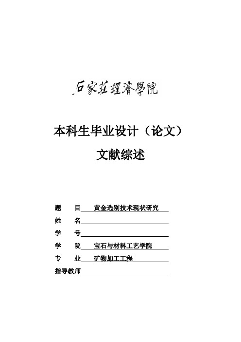 文献综述模板