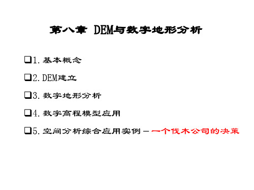 DEM地形分析