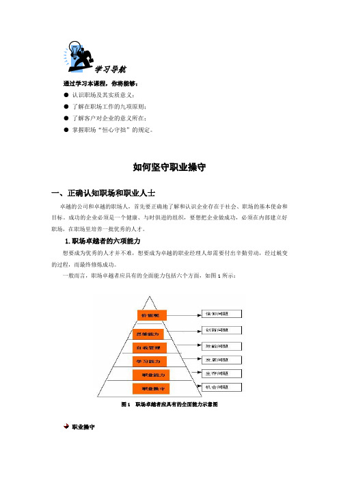 如何坚守职业操守