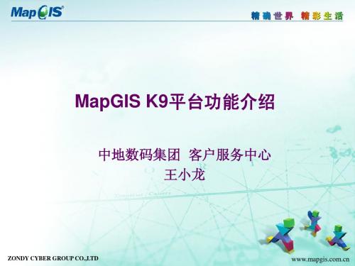 MapGIS  K9平台功能介绍