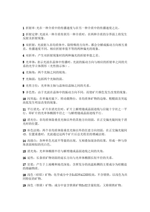 长江大学岩浆岩与变质岩复习详细资料