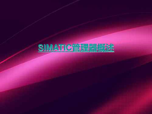 SIMATIC管理器概述