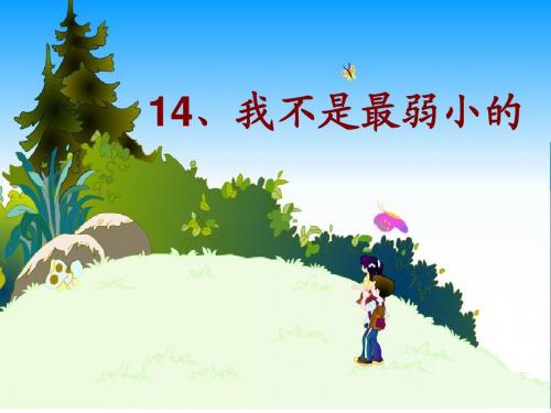 苏教版语文四下14我不是最弱小的