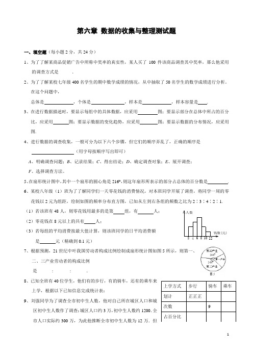 第六章《数据的收集与整理》单元测试题(含答案)