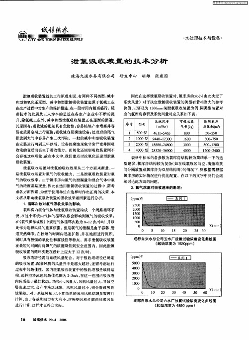 泄氯吸收装置的技术分析