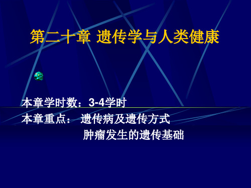 遗传学 第16章 遗传学与人类健康