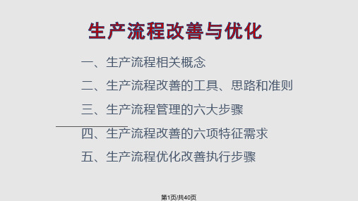 生产流程改善与优化PPT课件