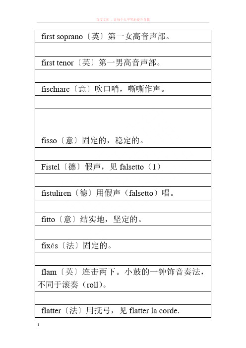 音乐表演专业技术词汇对照表 (12)