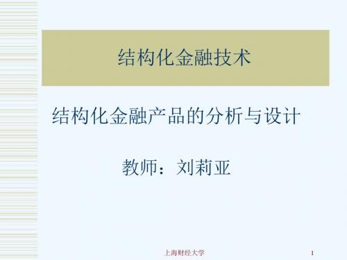 结构化金融技术培训教程PPT(32张)