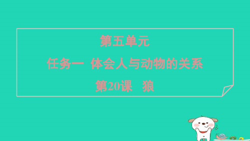 广东省七年级语文上册第五单元20狼课件新人教版