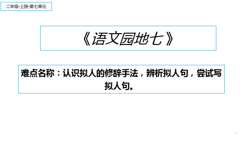 二年级语文上册教学课件-语文园地七1-部编版(共9张PPT)