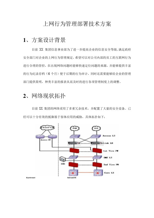 上网行为管理部署技术方案