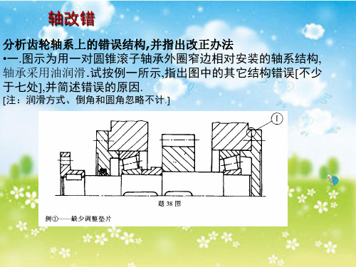 机械设计基础轴改错题答案 