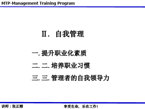 中层干部培训之自我管理(ppt 63页)