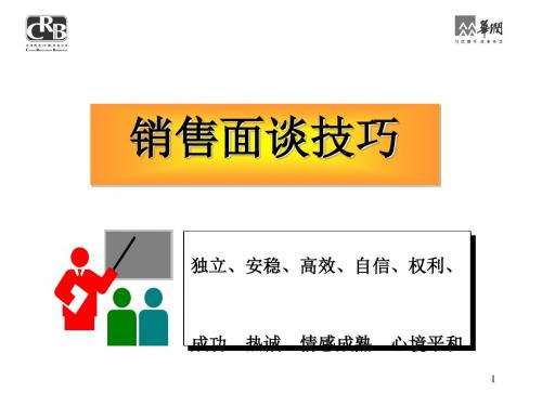 销售面谈技巧(PPT 62张)