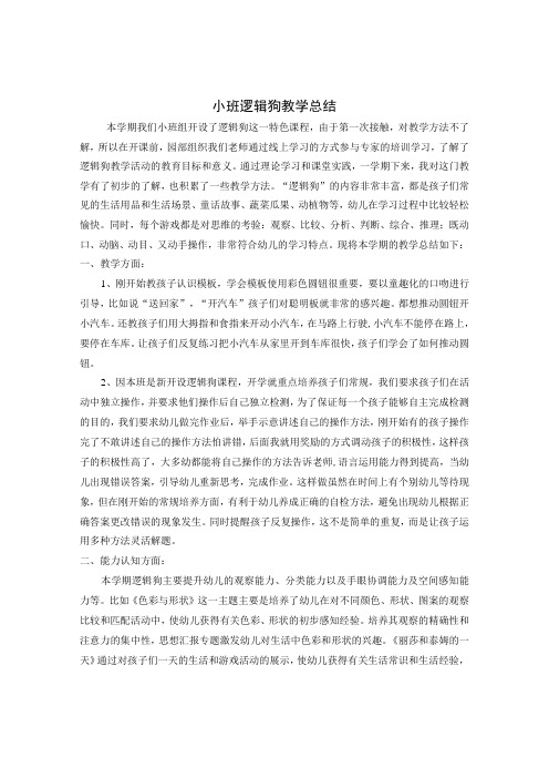 小班逻辑狗总结