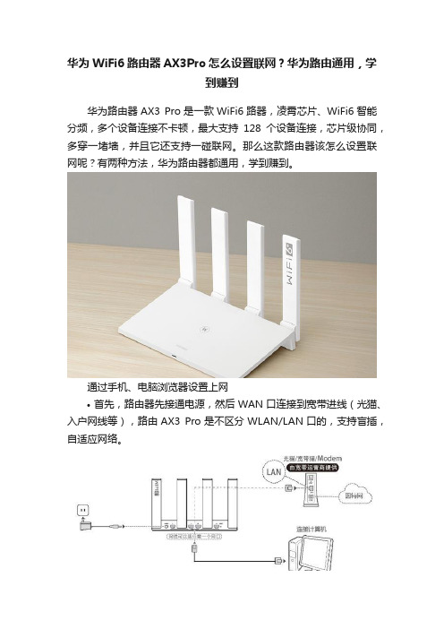 华为WiFi6路由器AX3Pro怎么设置联网？华为路由通用，学到赚到