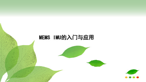 MEMS IMU的入门与应用