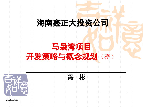 2019海南临高马袅湾项目开发策略与概念规划(密)-PPT精选文档