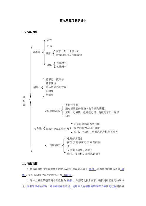 2013年初中物理第一轮中考复习教学设计(第九章)