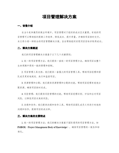 项目管理解决方案