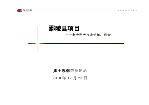 鄢陵项目市场调研及营销推广报告终版1040308385