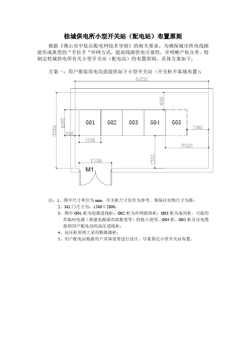 小型开关站布置原则