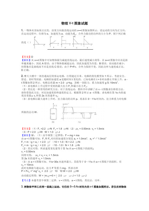 物理V-t图象试题
