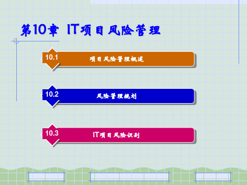 IT项目风险管理教材(PPT 54页)