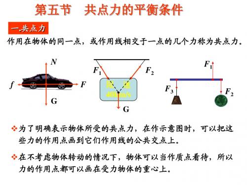 高一物理共点力的平衡条件