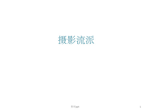 《摄影各个流派》