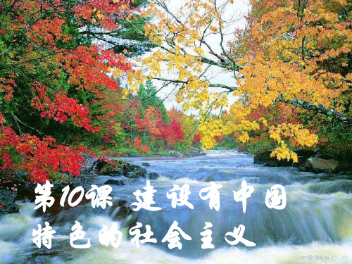 八年级下历史第10课建设有中国特色的社会主义