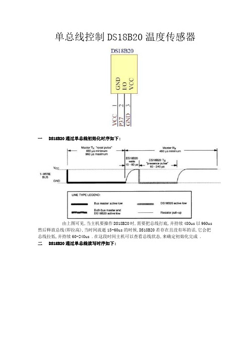 单总线控制DS18B20温度传感器