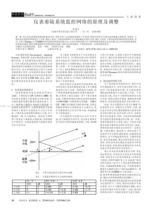 仪表着陆系统监控网络的原理及调整