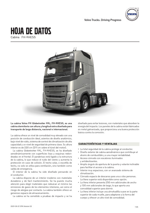 Volvo Trucks FH Globetrotter XXL 产品说明书