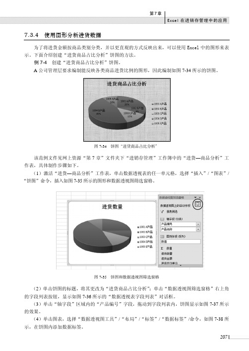 使用图形分析进货数据_Excel会计实务_[共3页]