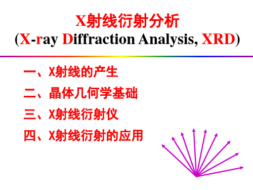 X射线衍射分析