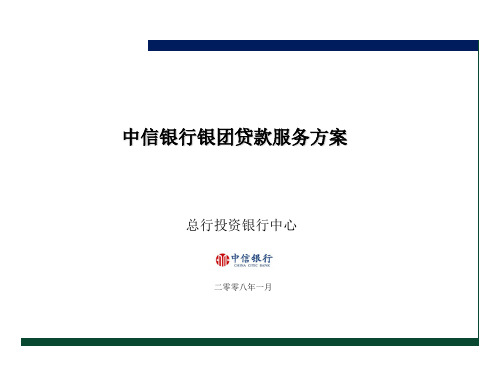 银团贷款解决方案客户经理